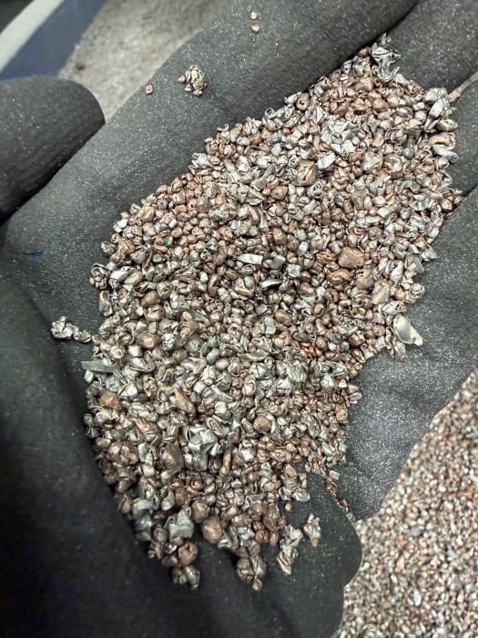 Verkugelte NE-Metalle nach der PTV